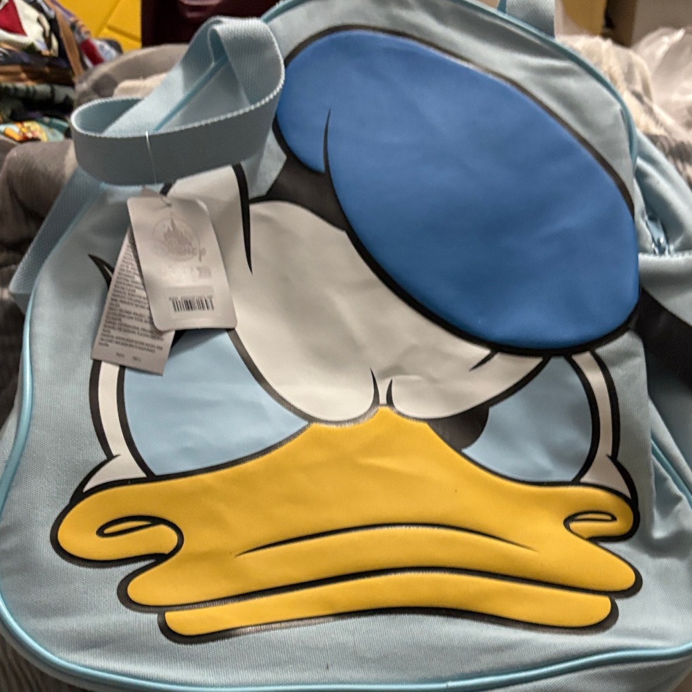 Disney Donald Duck Light Blue and Yellow Tote Bag